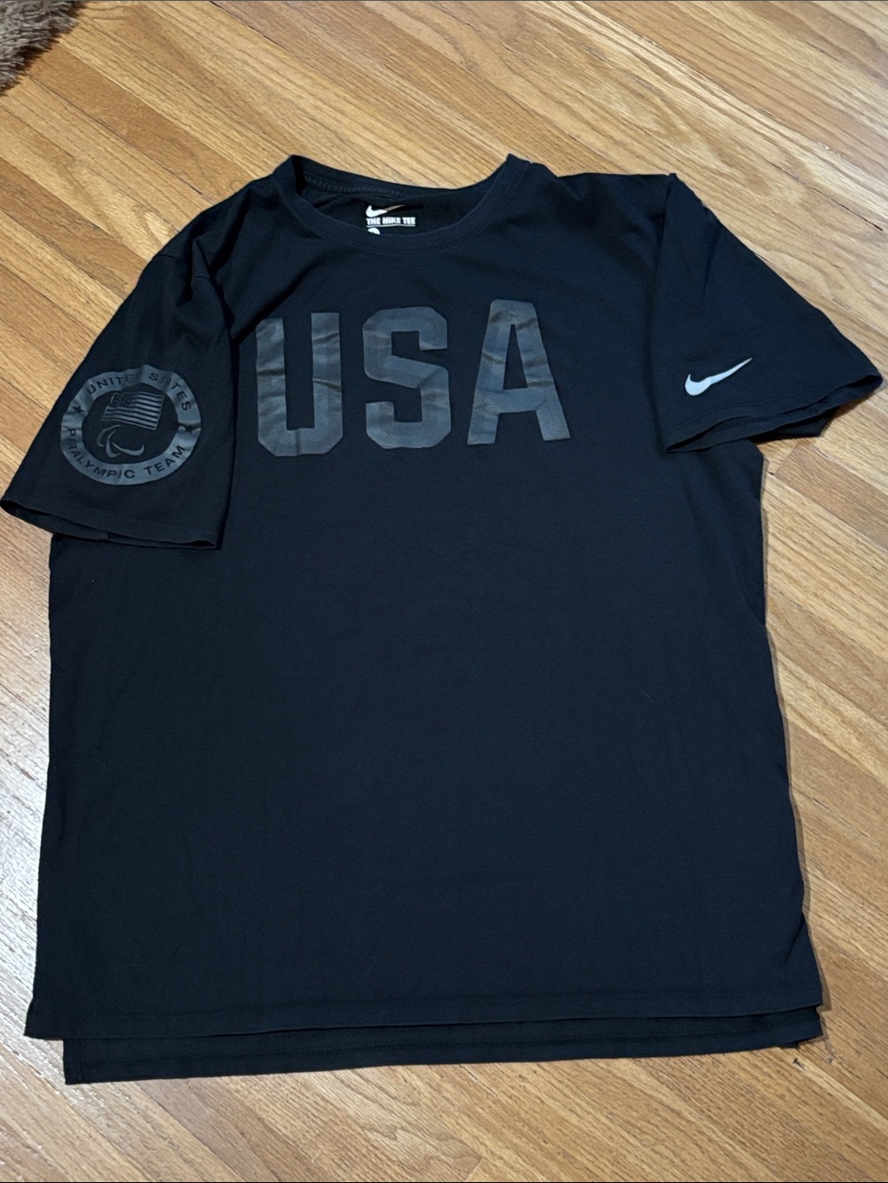 Nike Black USA Graphic Short Sleeve Tee
